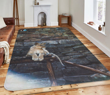 3D Lion 3624 Non Slip Rug Mat Mat AJ Creativity Home 