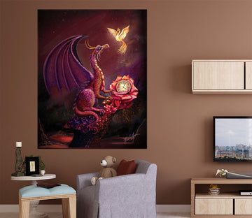 3D Flying Dragon 123 Rose Catherine Khan Wall Sticker Wallpaper AJ Wallpaper 2 