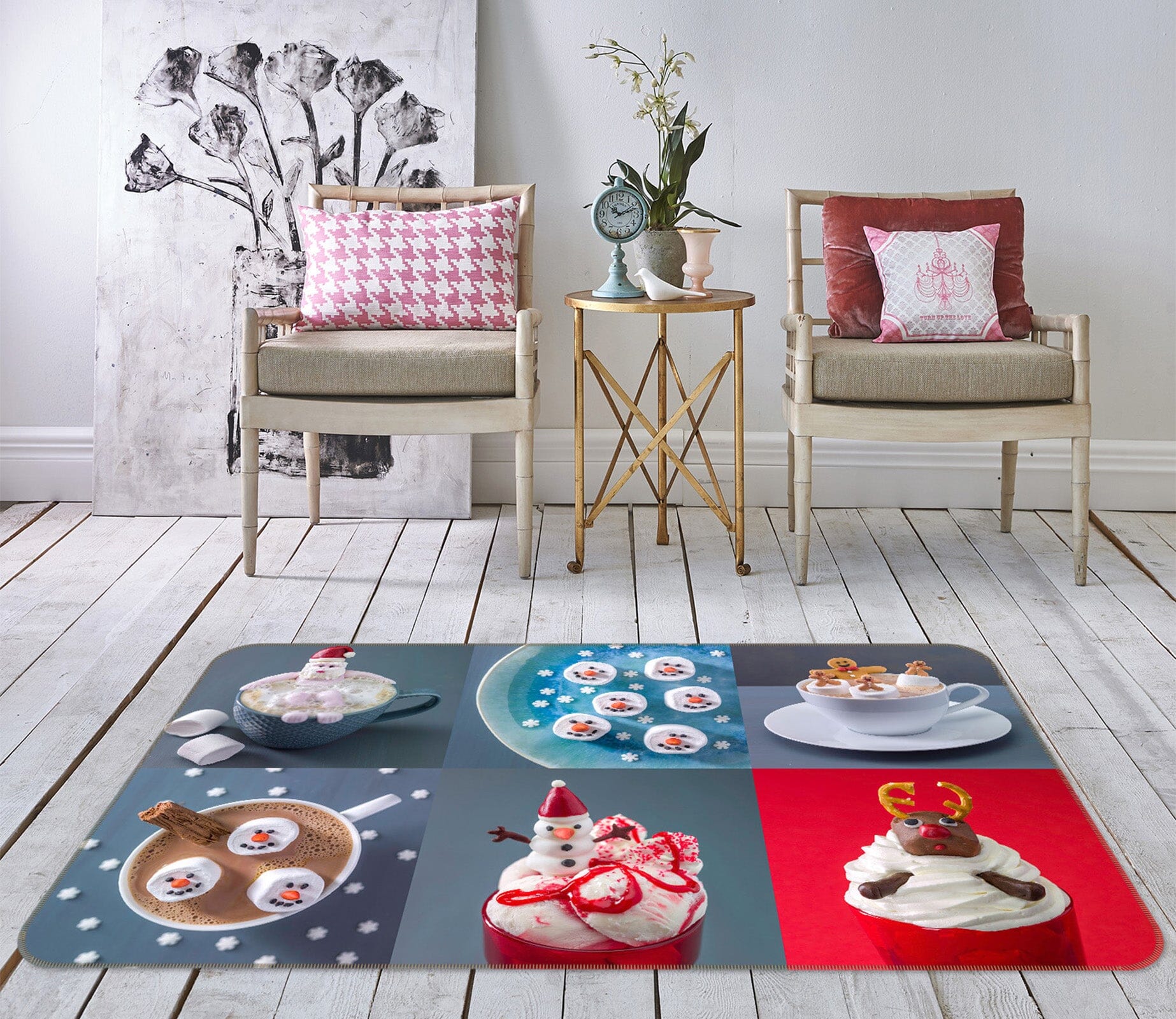 3D Delicious Cake 2024 Assaf Frank Rug Non Slip Rug Mat Mat AJ Creativity Home 