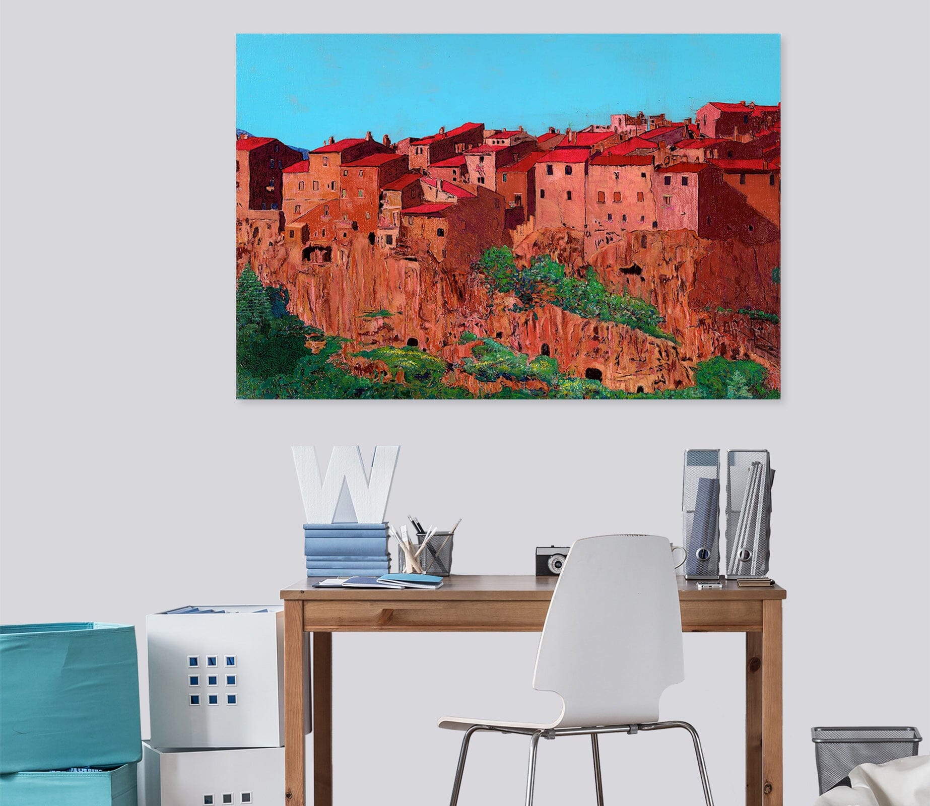 3D Red House 101 Allan P. Friedlander Wall Sticker Wallpaper AJ Wallpaper 2 