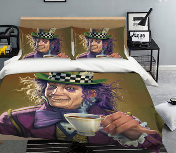 3D Mad Hatter Def 058 Bed Pillowcases Quilt Exclusive Designer Vincent Quiet Covers AJ Creativity Home 