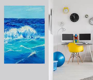 3D Waves 1819 Marina Zotova Wall Sticker