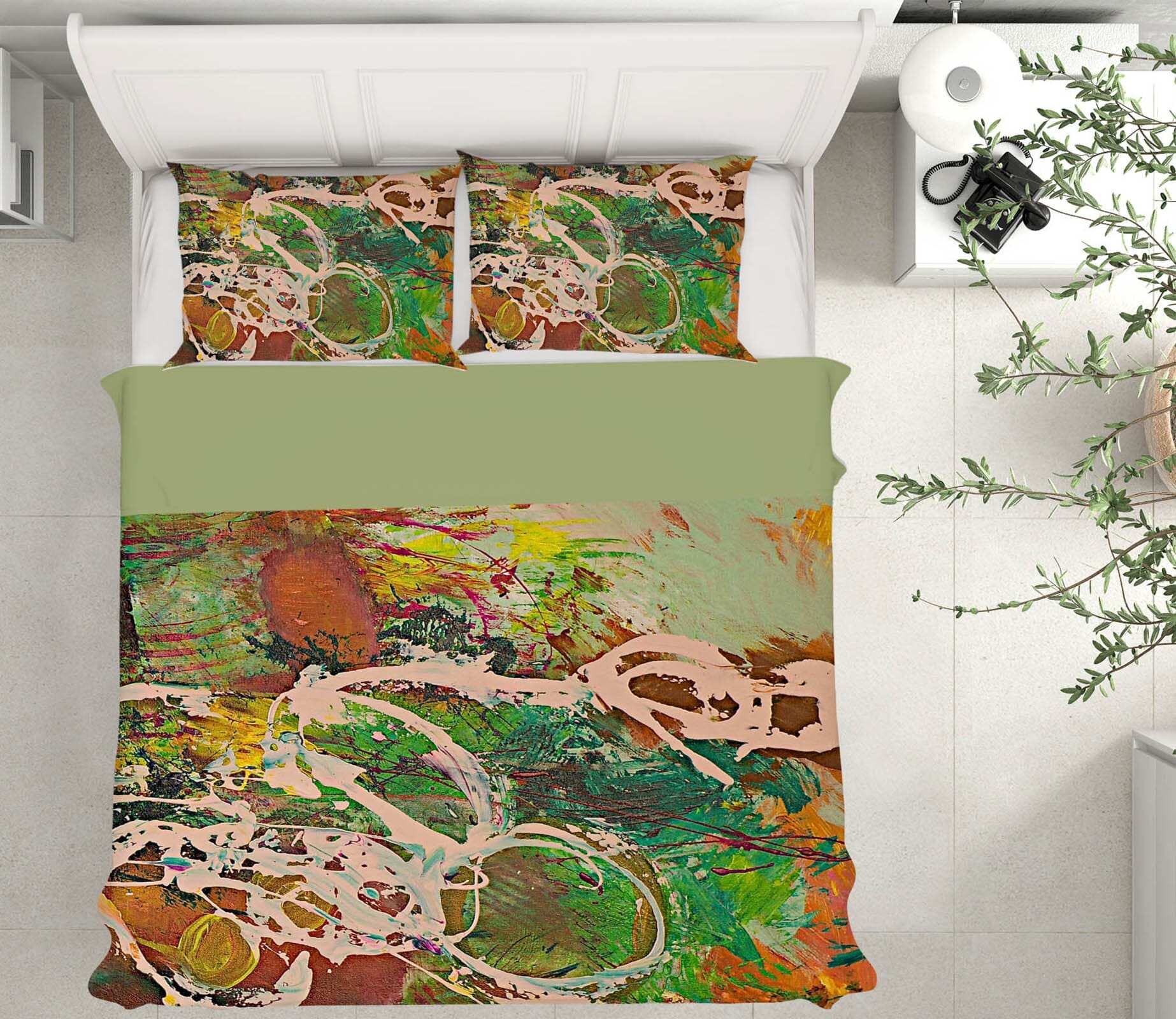 3D Painted Lotus Pond 102 Allan P. Friedlander Bedding Bed Pillowcases Quilt Quiet Covers AJ Creativity Home 