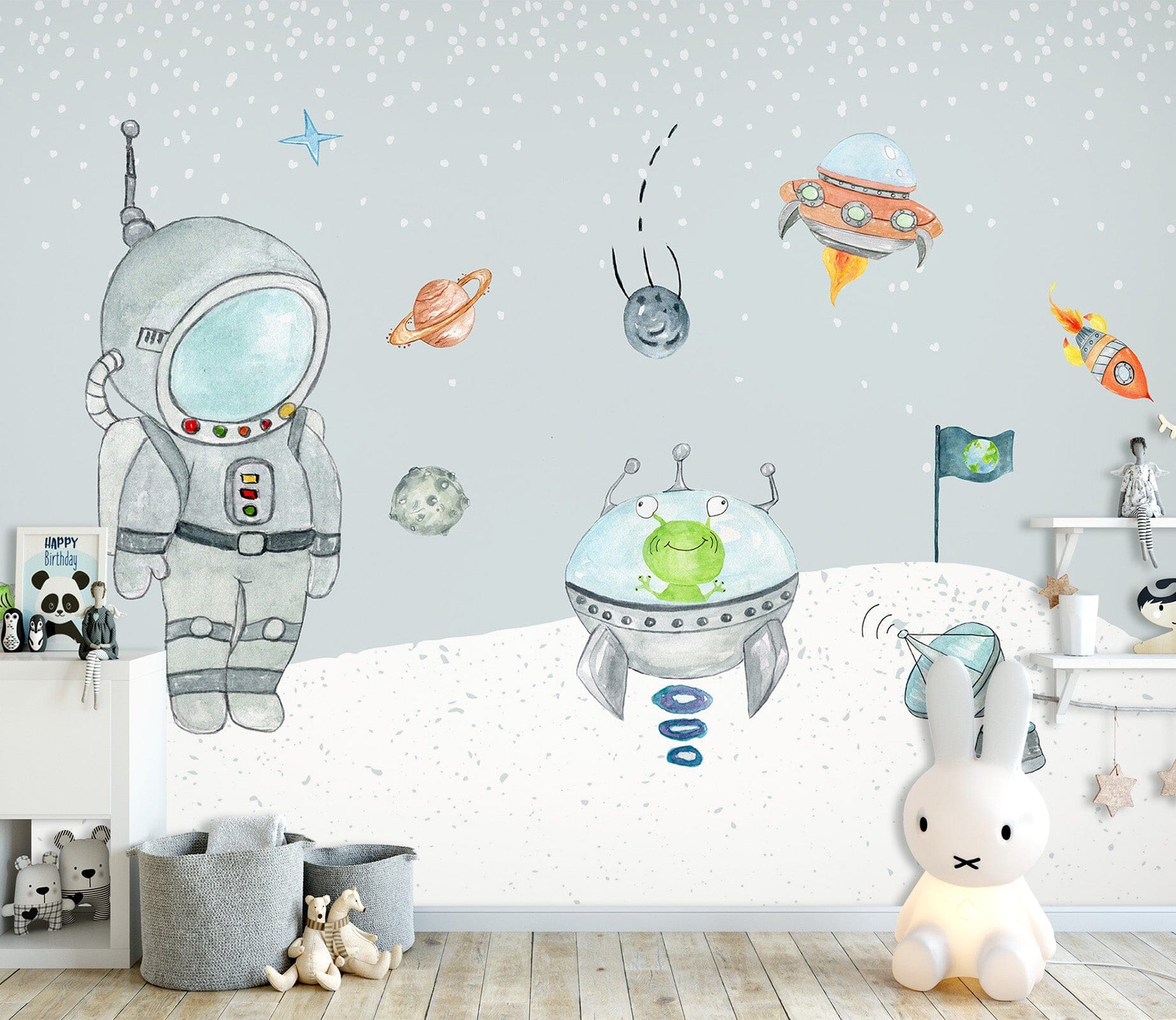 3D Space Robot 1702 Wall Murals Wallpaper AJ Wallpaper 2 