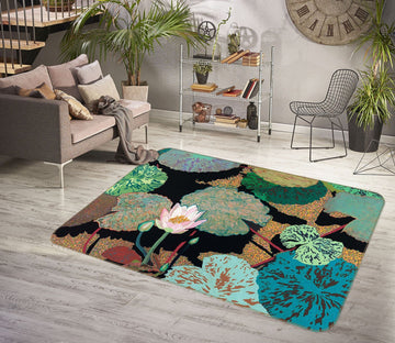 3D Pink Lotus 1120 Allan P. Friedlander Rug Non Slip Rug Mat Mat AJ Creativity Home 