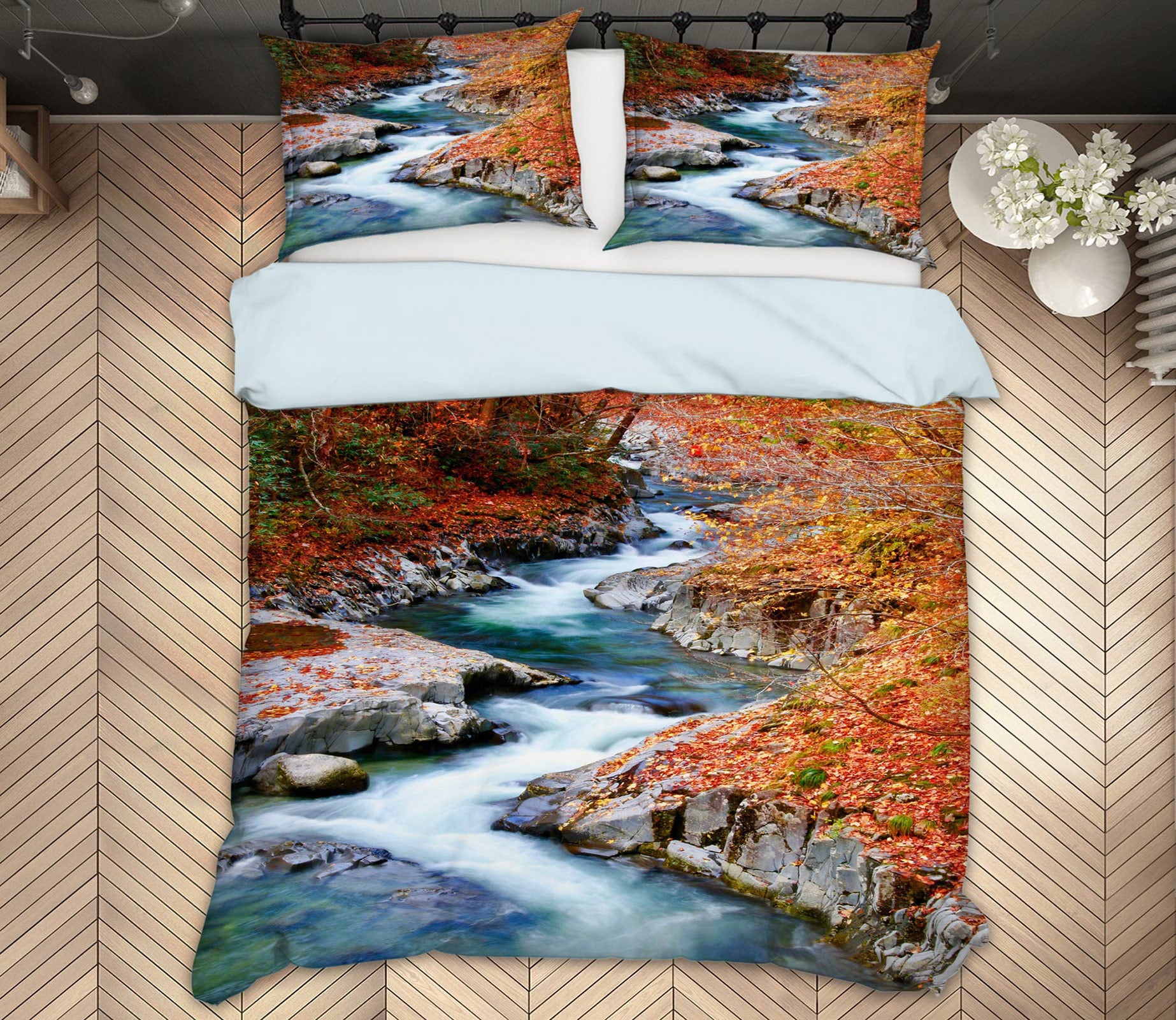 3D Mountain Range 15158 Bed Pillowcases Quilt