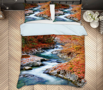 3D Mountain Range 15158 Bed Pillowcases Quilt