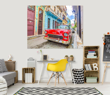 3D Red Truck 029 Assaf Frank Wall Sticker Wallpaper AJ Wallpaper 2 