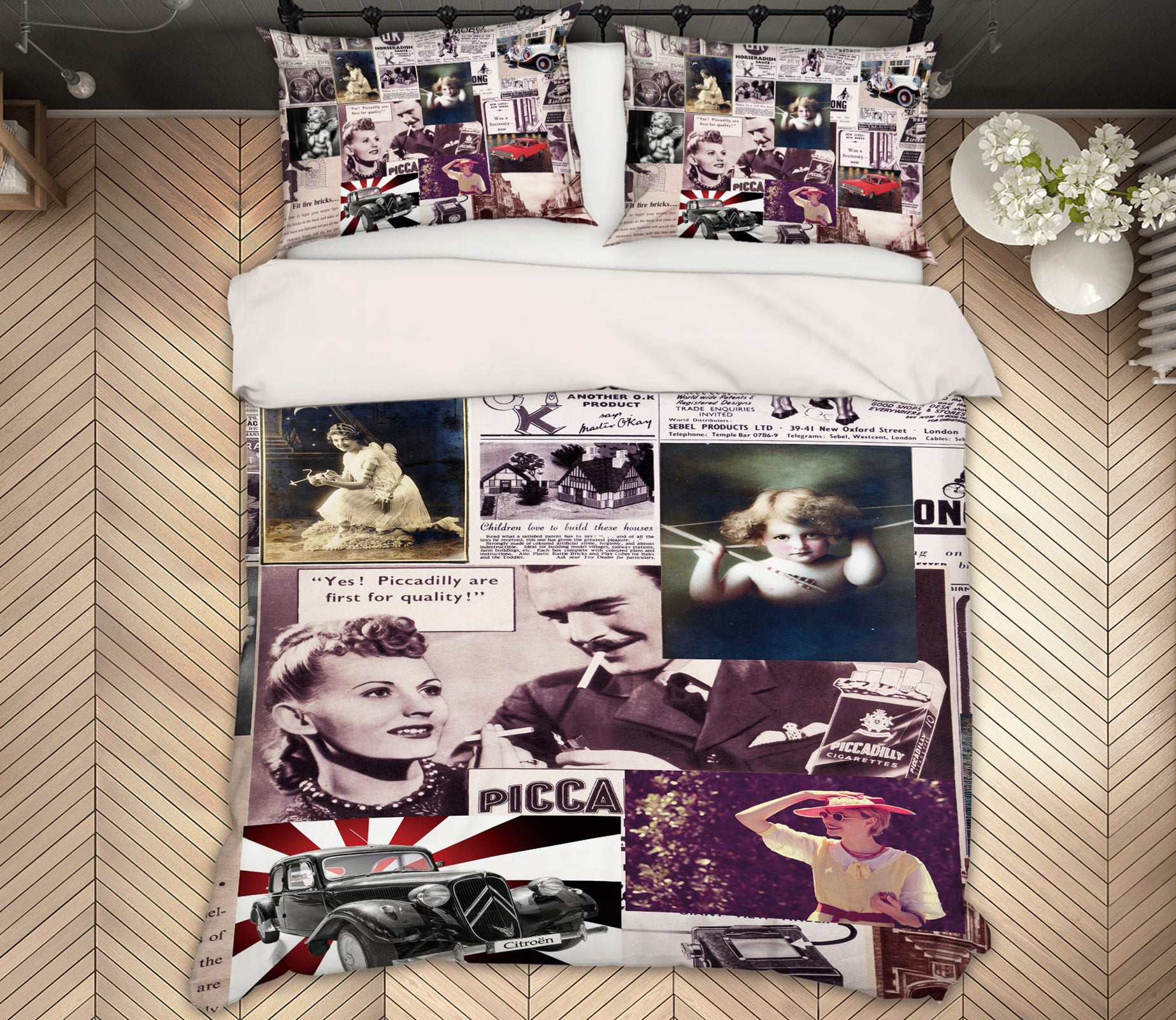 3D Poster 13051 Bed Pillowcases Quilt