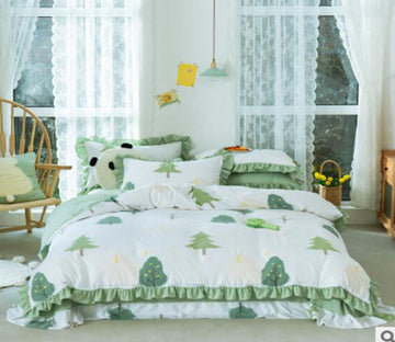 3D Small Tree 17168 Bed Pillowcases Quilt