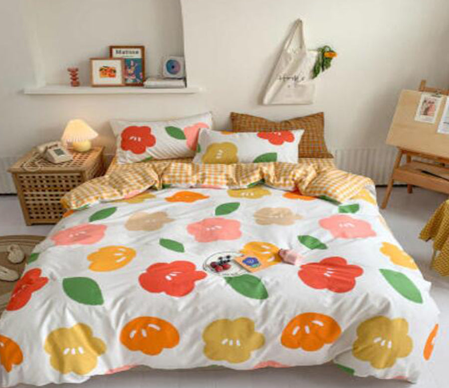 3D Flowers 16098 Bed Pillowcases Quilt
