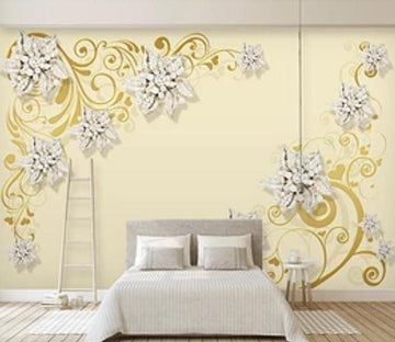 3D Golden Pattern 1039 Wall Murals Wallpaper AJ Wallpaper 2 