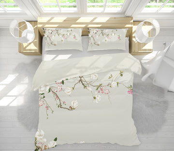 3D Flower Branch 13028 Bed Pillowcases Quilt