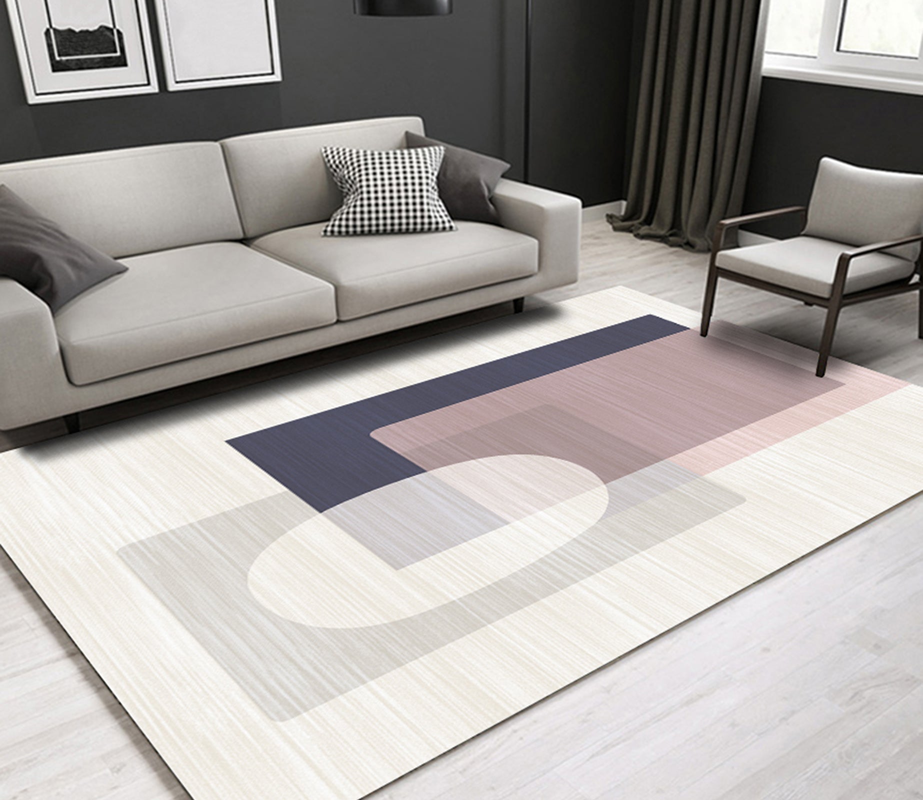 3D Color Geometry WG222 Non Slip Rug Mat Mat AJ Creativity Home 