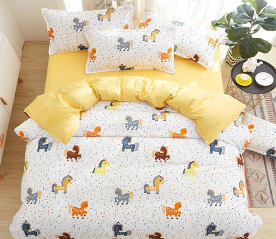 3D Little Unicorn 7161 Bed Pillowcases Quilt