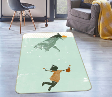 3D Underwater Swimming 1018 Showdeer Rug Non Slip Rug Mat Mat AJ Creativity Home 