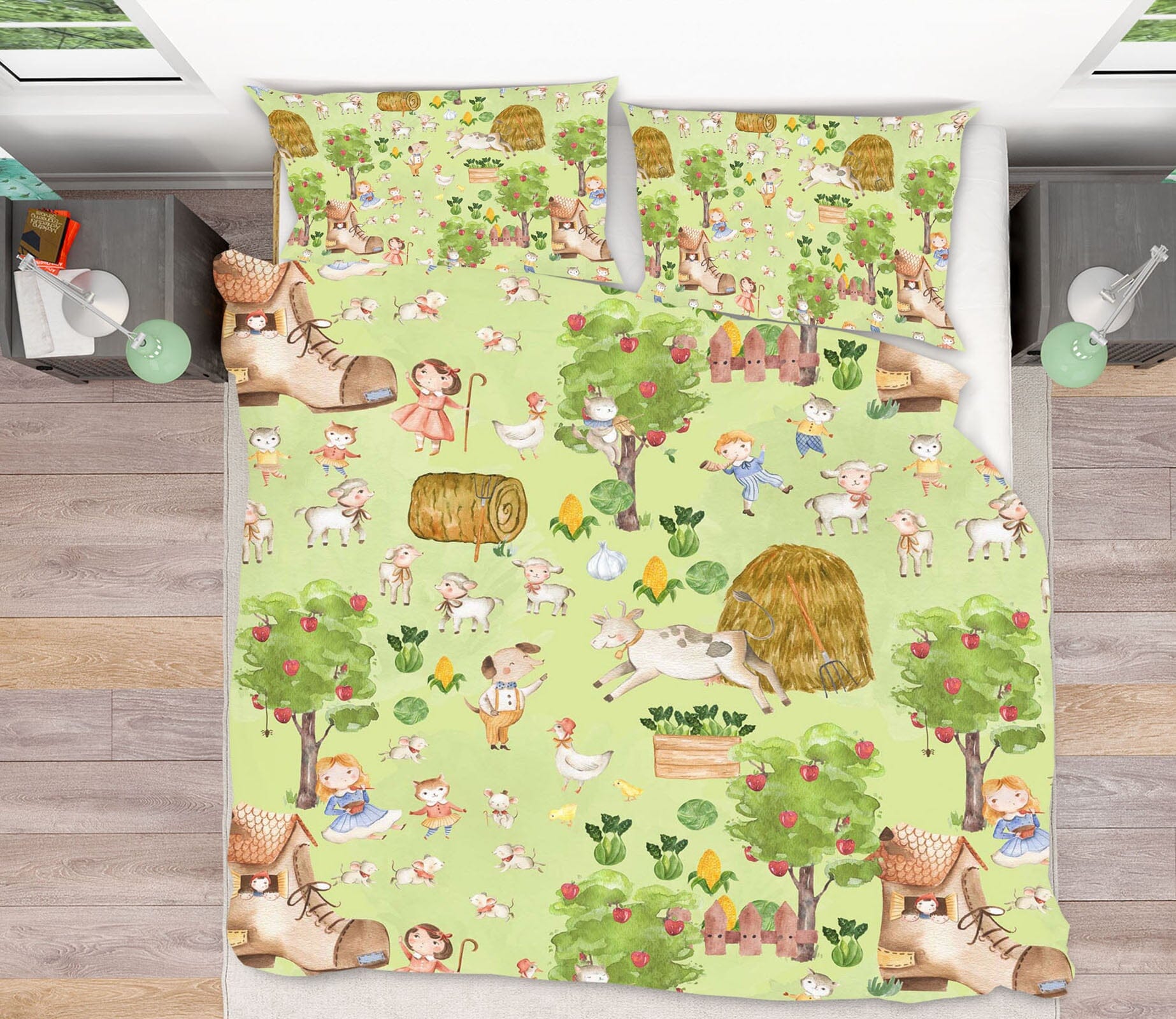 3D Shoe House Sheep 190 Uta Naumann Bedding Bed Pillowcases Quilt Quiet Covers AJ Creativity Home 