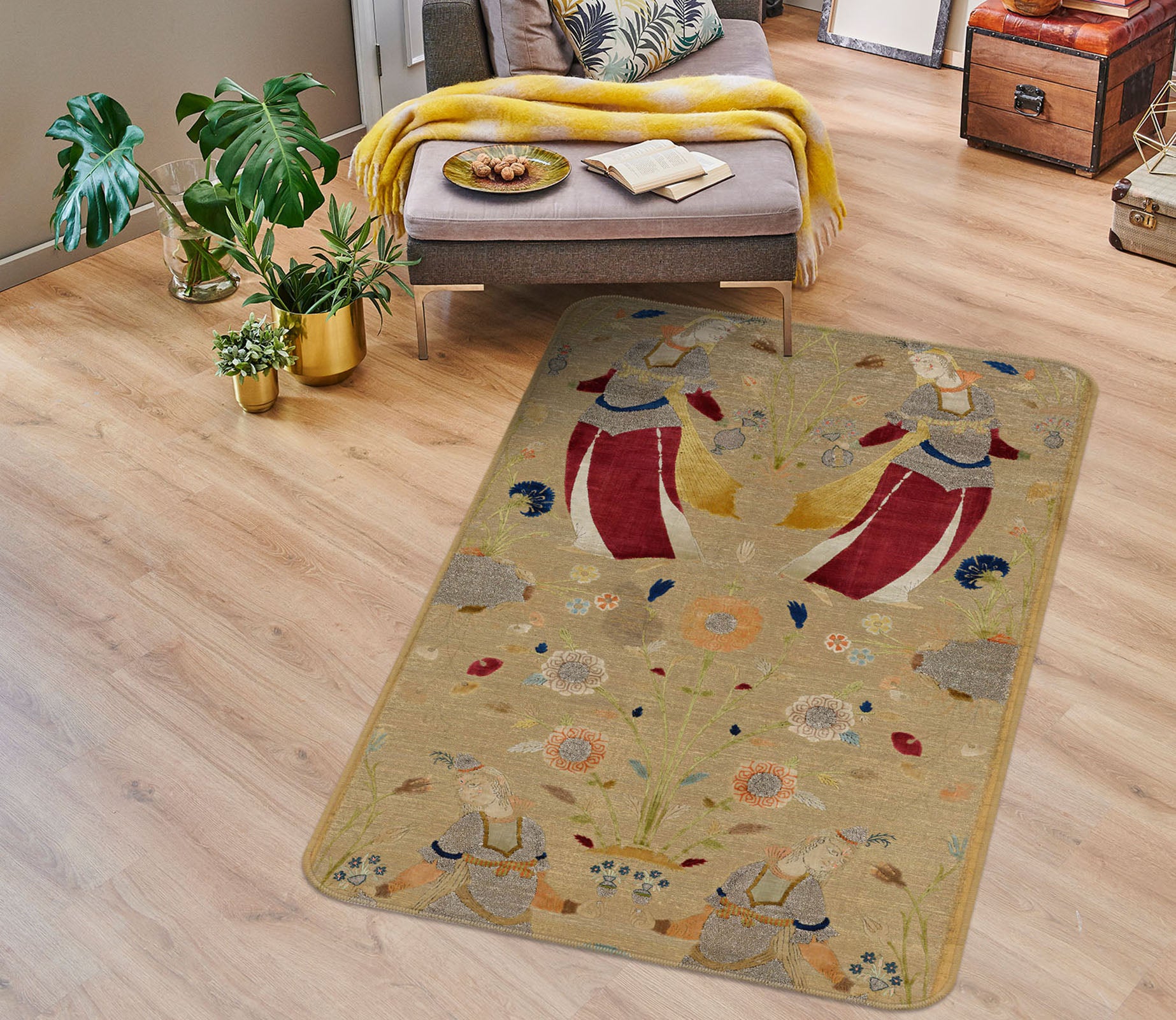 3D Pattern 35244 Non Slip Rug Mat