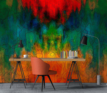 3D Colorful Pattern 9117 Alius Herb Wall Mural Wall Murals