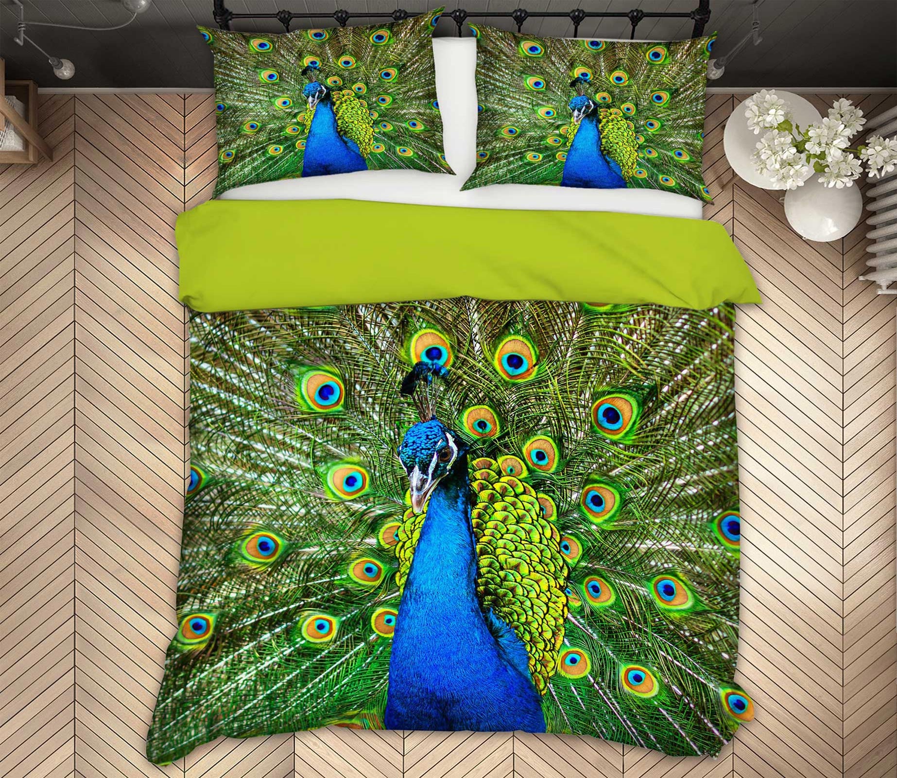 3D Peacock 60025 Bed Pillowcases Quilt
