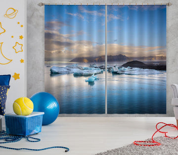 3D Blue Lake 134 Marco Carmassi Curtain Curtains Drapes Curtains AJ Creativity Home 