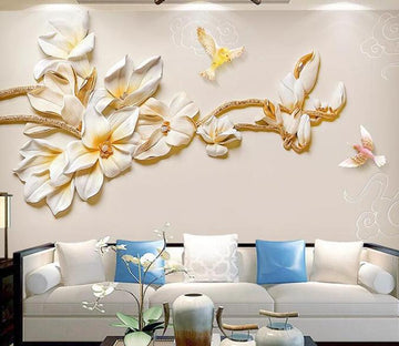 3D Flowers 1467 Wall Murals Wallpaper AJ Wallpaper 2 