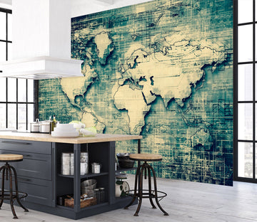3D Abstract Pattern 2137 World Map Wall Murals Wallpaper AJ Wallpaper 2 