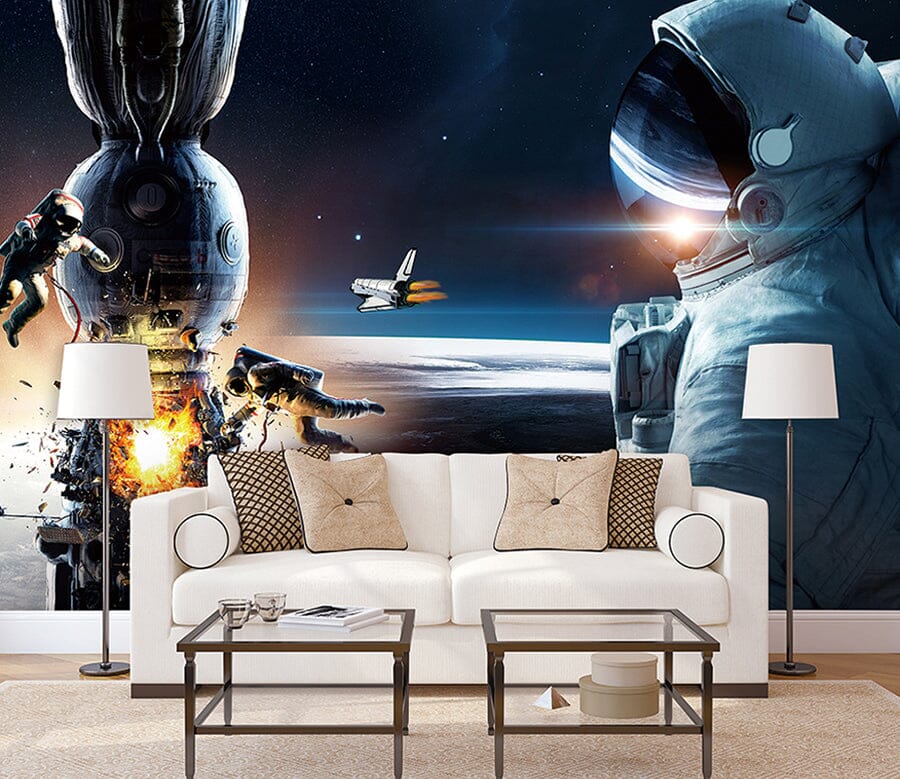 3D Rocket Launching WC066 Wall Murals Wallpaper AJ Wallpaper 2 