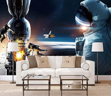3D Rocket Launching WC066 Wall Murals Wallpaper AJ Wallpaper 2 