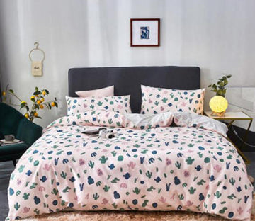 3D Colorful Cactus Pattern 20057 Bed Pillowcases Quilt