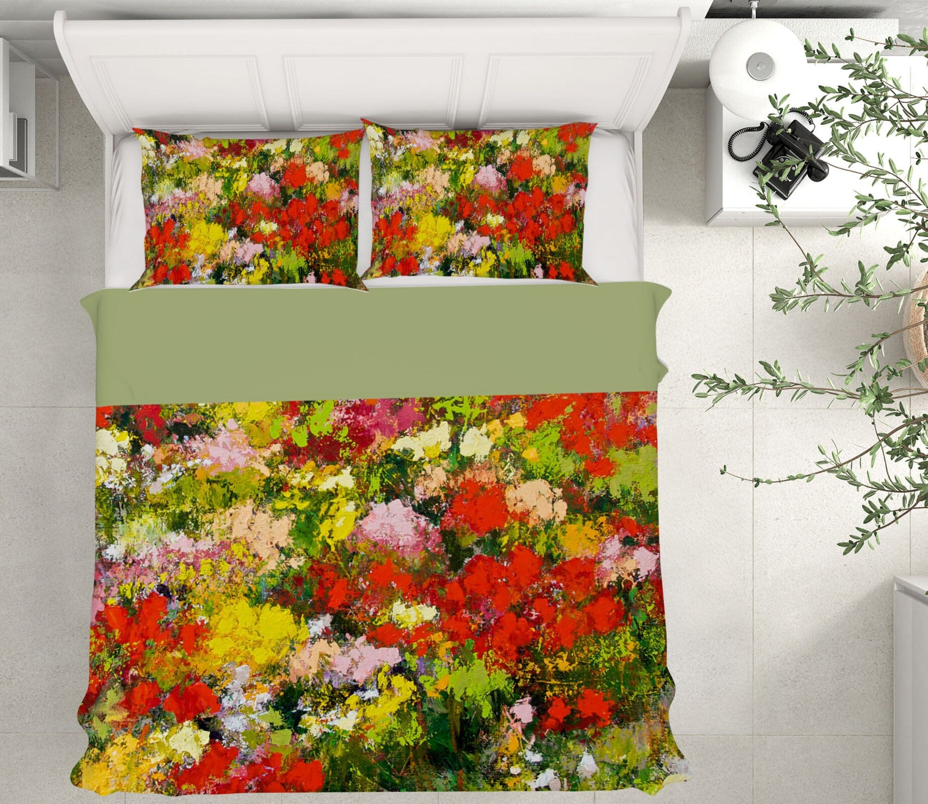 3D Colored Flowers 112 Allan P. Friedlander Bedding Bed Pillowcases Quilt Quiet Covers AJ Creativity Home 