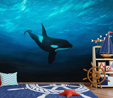 3D Ocean Whale 1852 Marina Zotova Wall Mural Wall Murals