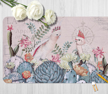 3D Parrot Cactus 992 Andrea Haase Desk Mat