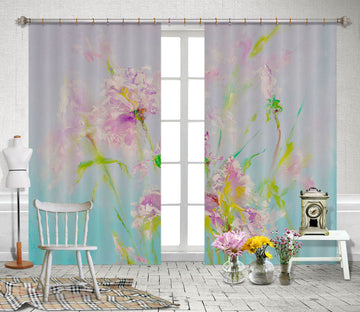 3D Pink Cute Bouquet 2349 Skromova Marina Curtain Curtains Drapes