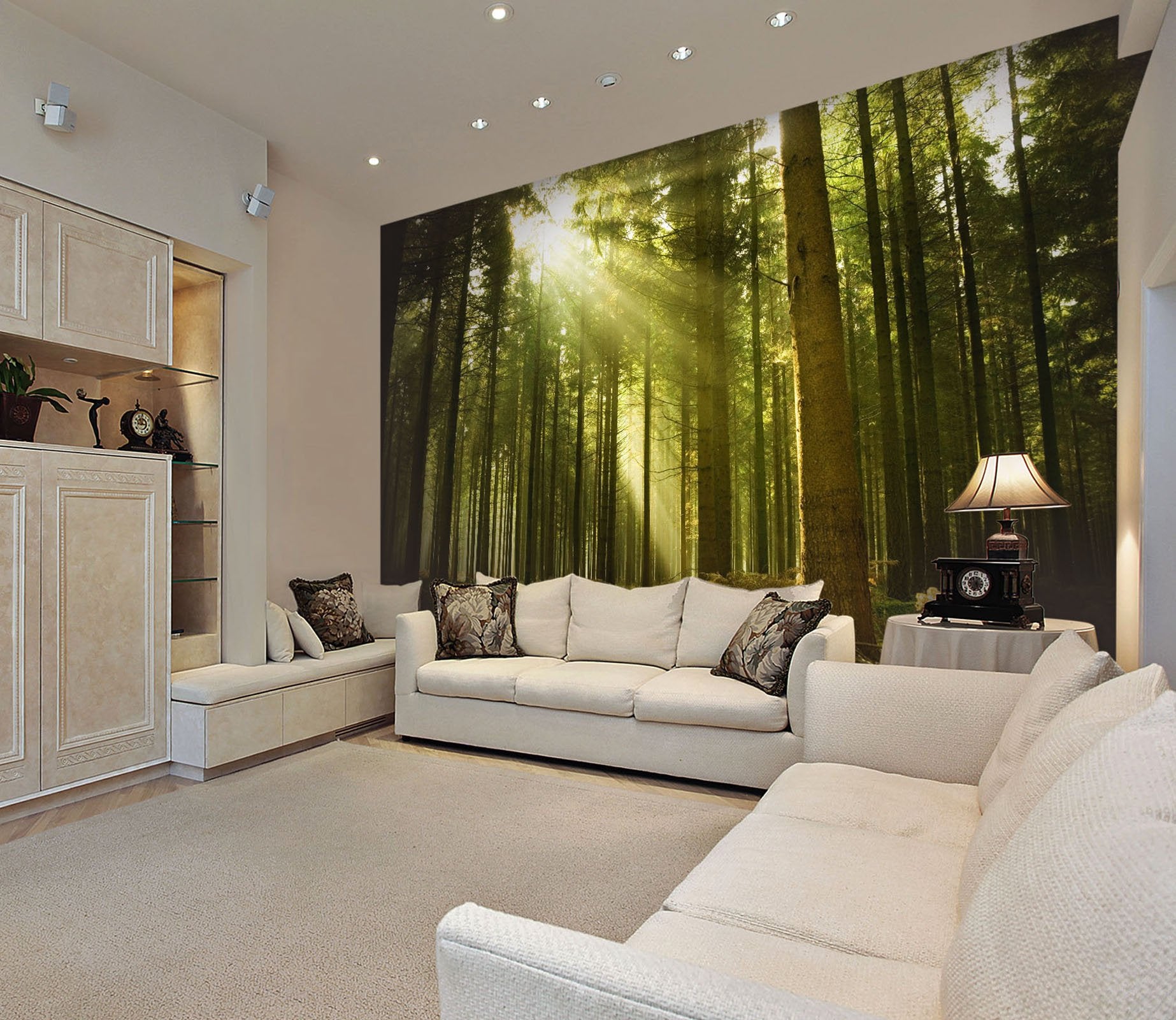 3D sunshine in the forest 30 Wall Murals Wallpaper AJ Wallpaper 