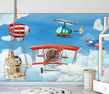 3D Aircraft 842 Wall Murals Wallpaper AJ Wallpaper 2 