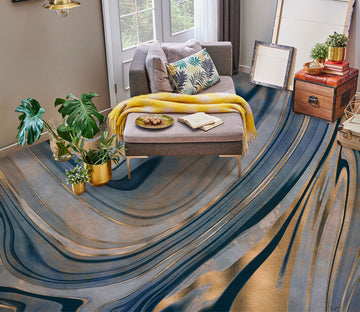 3D Brown Stripes Pattern 102127 Andrea Haase Floor Mural