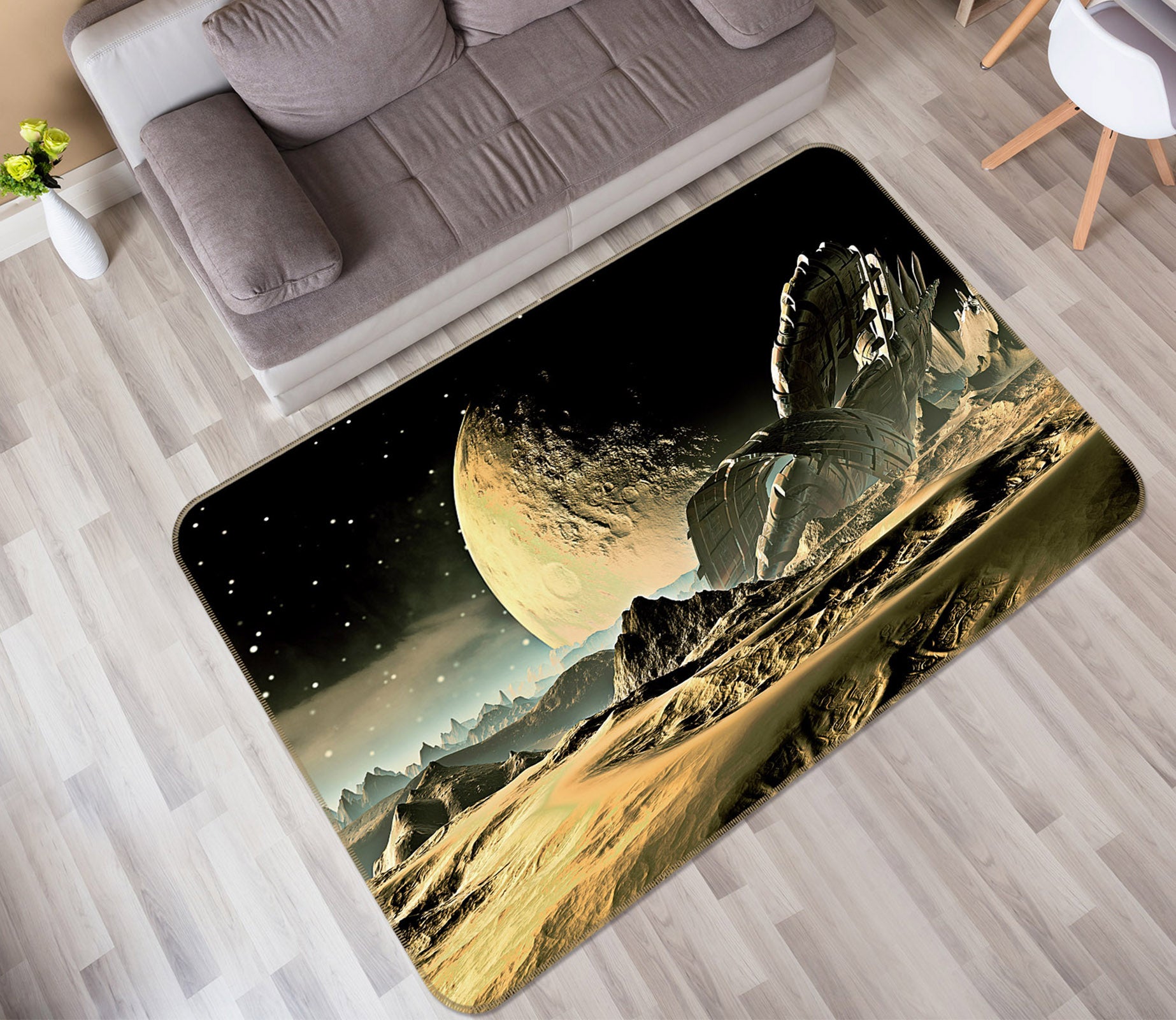 3D Planet 34198 Non Slip Rug Mat