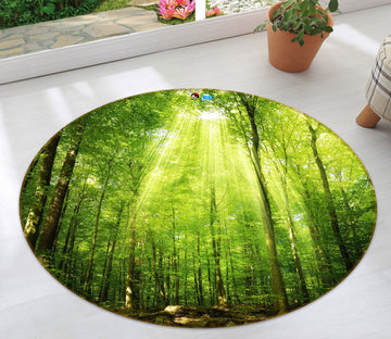 3D Forest 72264 Round Non Slip Rug Mat