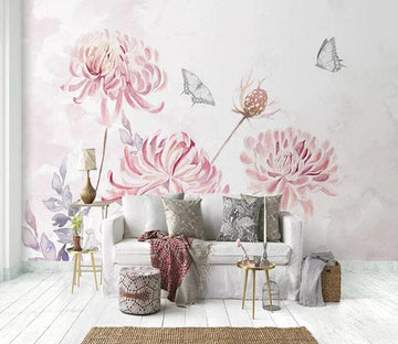 3D Pink Flowers 1602 Wall Murals Wallpaper AJ Wallpaper 2 