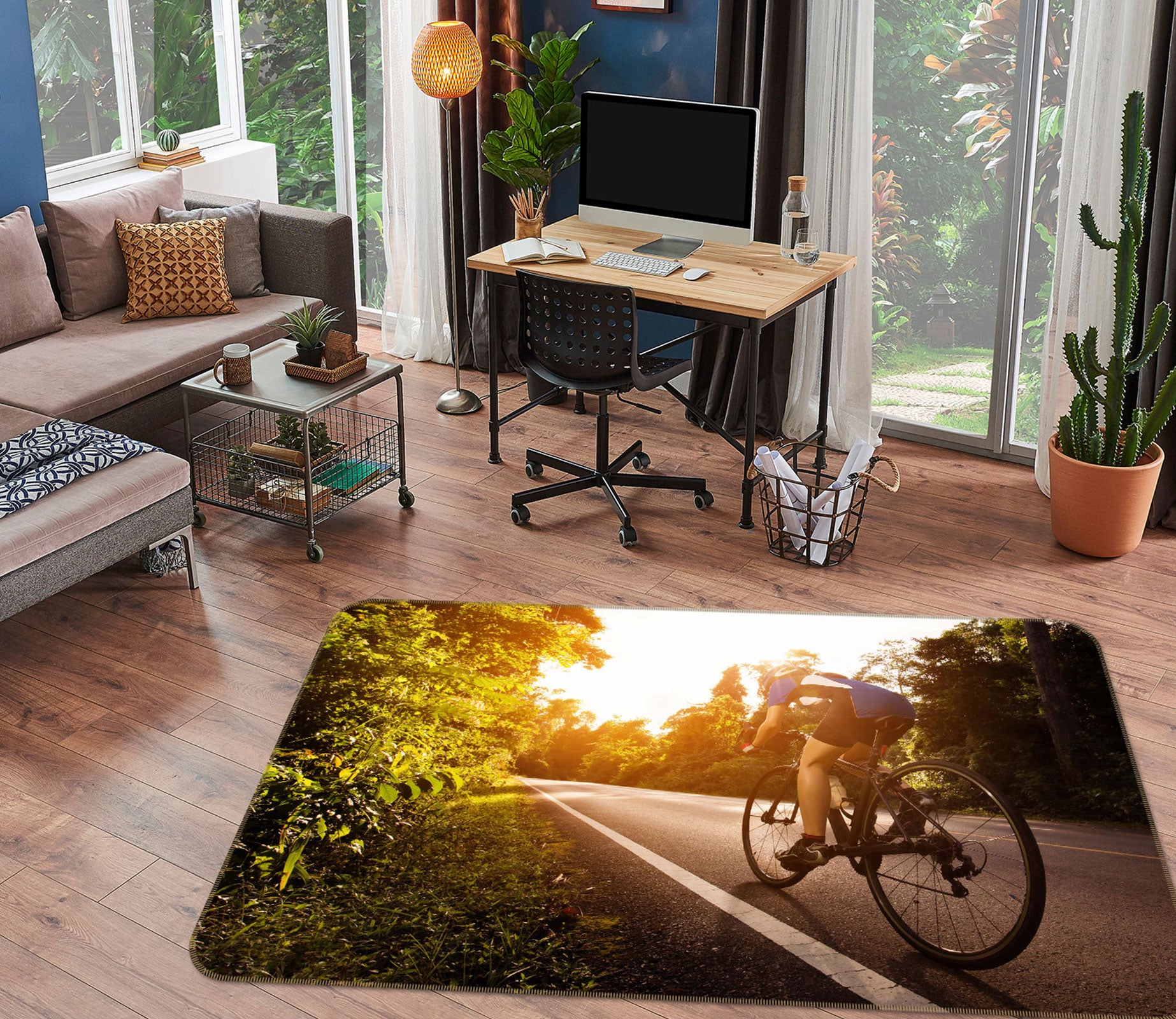 3D Bicycle 67204 Vehicle Non Slip Rug Mat