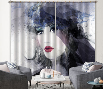 3D Black Veil Mannequin 003 Curtains Drapes