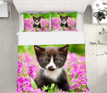 3D Little Cat 15015 Bed Pillowcases Quilt