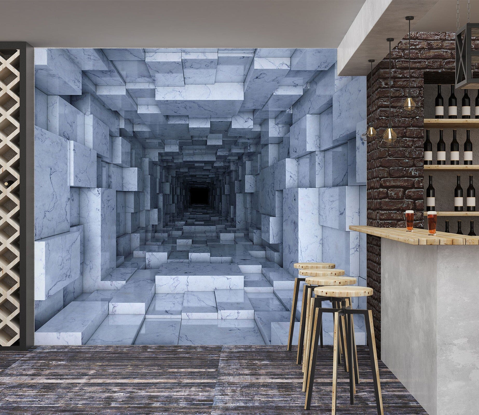 3D Rubiks Cube 1507 Wall Murals Wallpaper AJ Wallpaper 2 