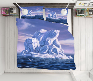 3D Icebeargs 2125 Jerry LoFaro bedding Bed Pillowcases Quilt Quiet Covers AJ Creativity Home 