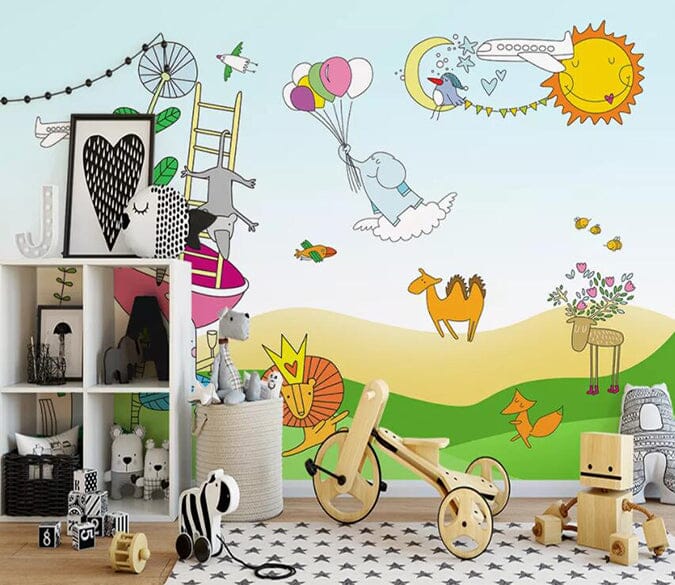 3D Steppe Animals 1808 Wall Murals Wallpaper AJ Wallpaper 2 