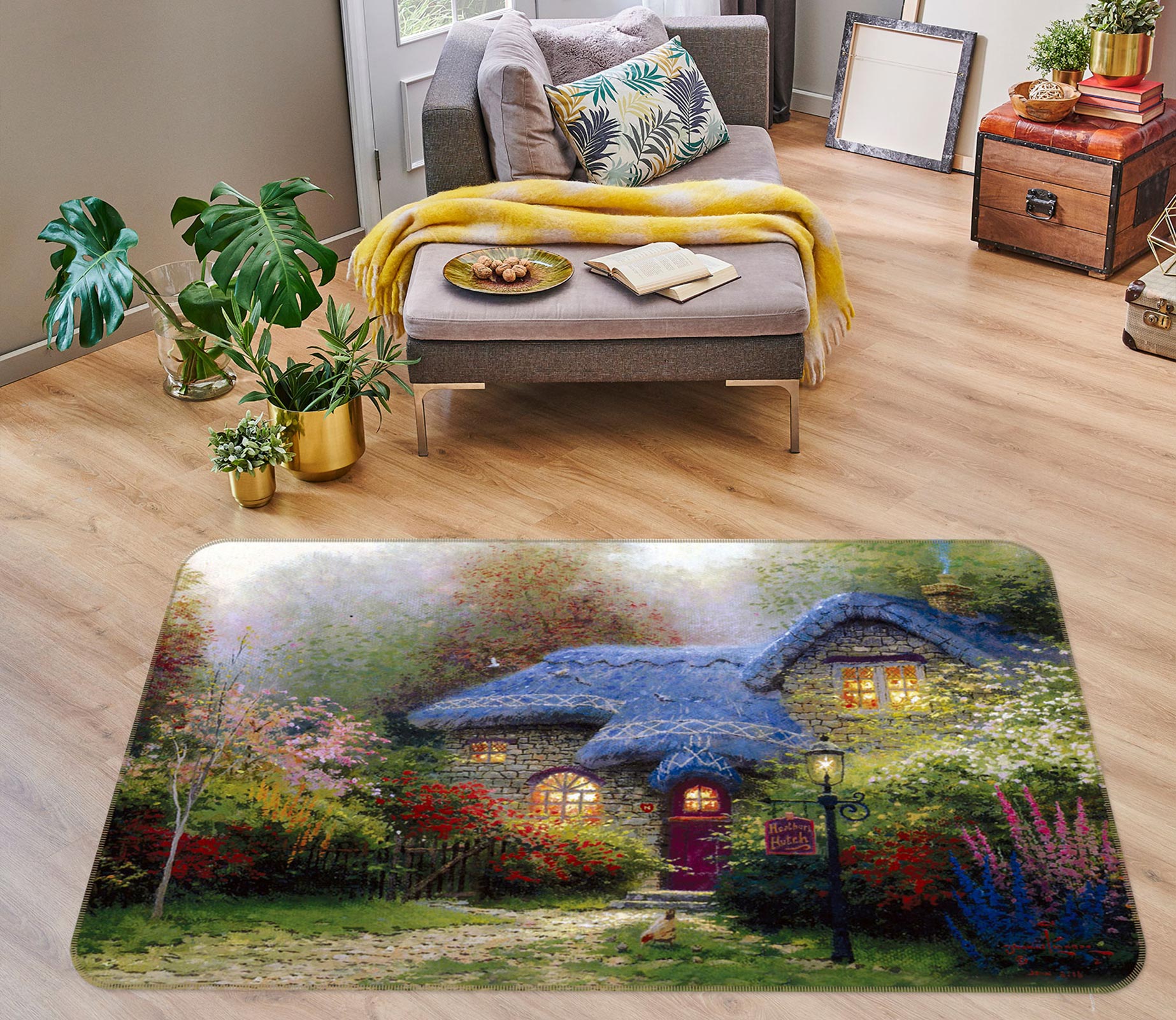 3D Jungle House 75181 Non Slip Rug Mat