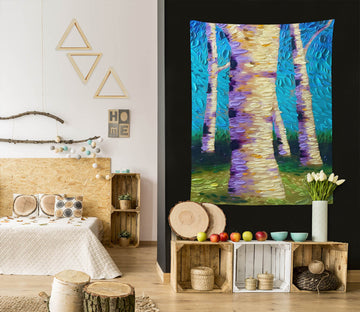 3D Grass Trees 11826 Dena Tollefson Tapestry Hanging Cloth Hang
