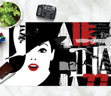 3D Letter Female 17148 Desk Mat