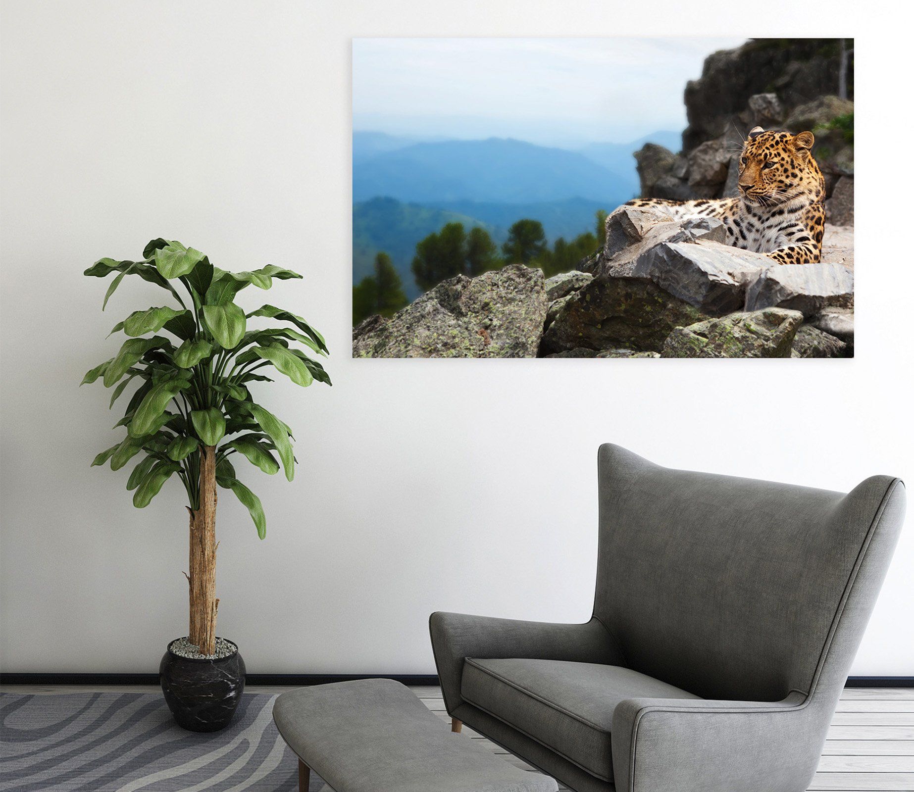 3D Mountain Tiger 55 Animal Wall Stickers Wallpaper AJ Wallpaper 2 